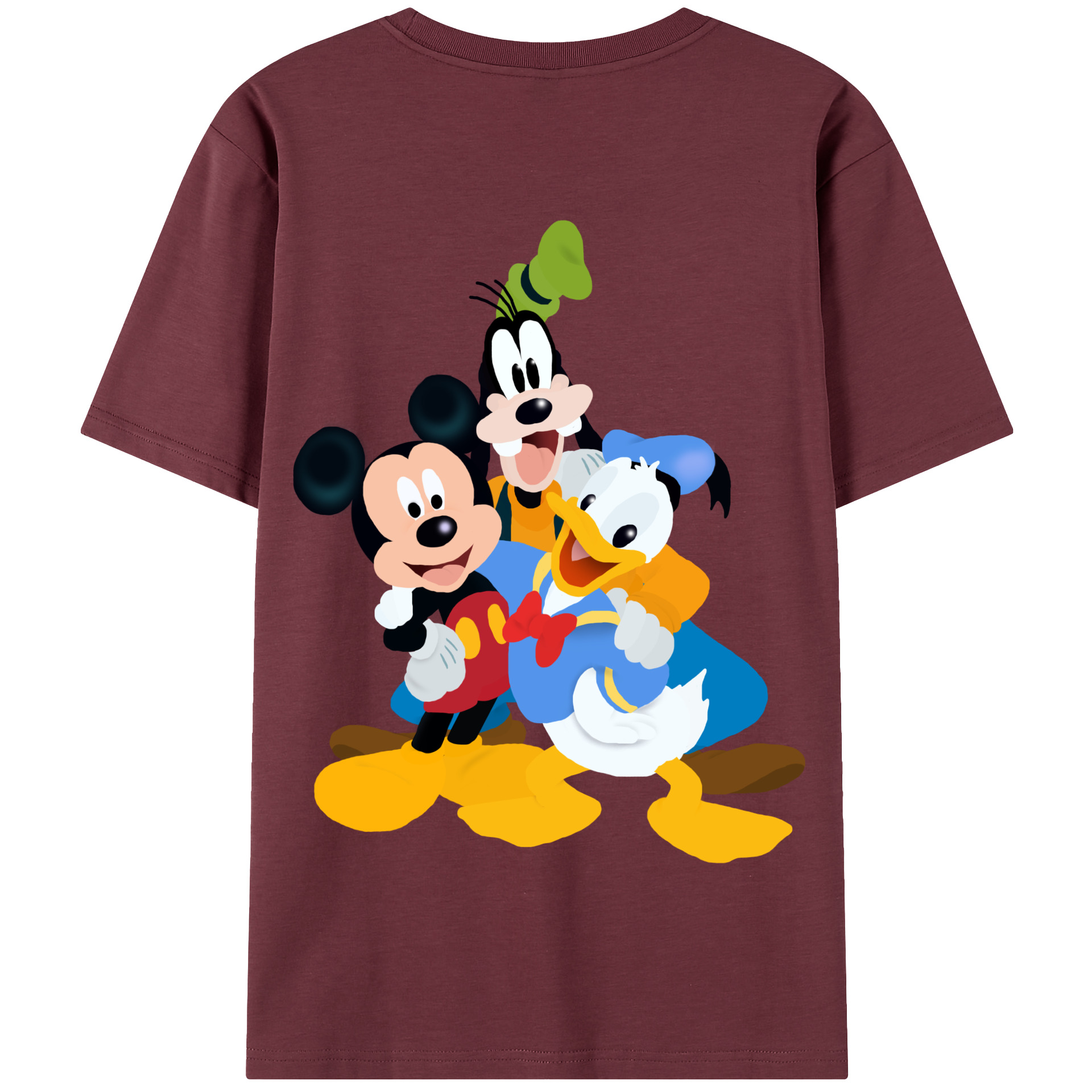 （画像用） ミッキーマウス Mickey Mouse 綿100％半袖Tシャツ（背面プリント）